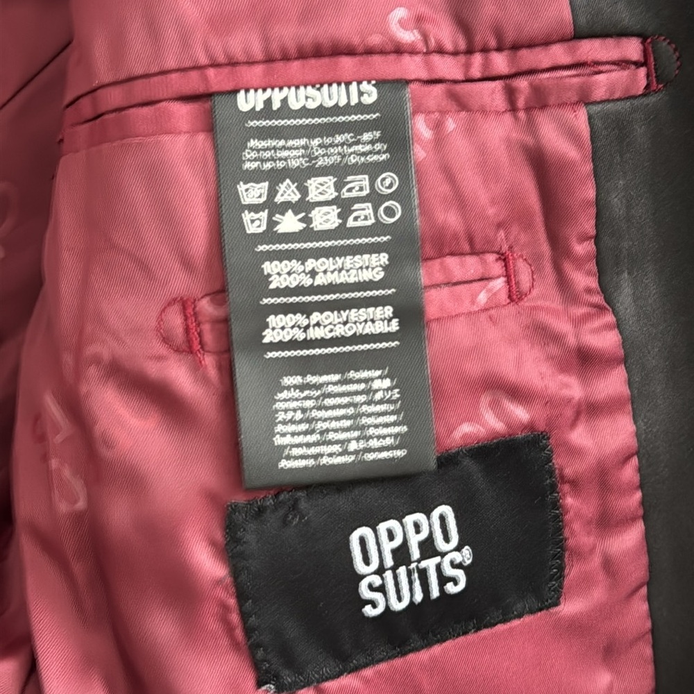 OppoSuits Black Tux Blazer - Size 38 - Picture 6 of 7